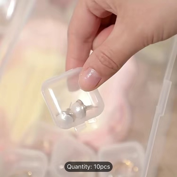 NIP 10pcs/Set Mini Empty Storage Boxs,DustProof Versatile Jewelry Organizer. - Picture 7 of 9